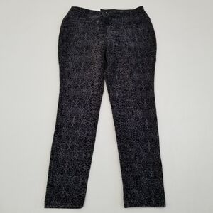 Suave Knit Corduroy Leggings Damask Size Large NWT